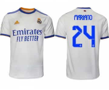 Men 2021-2022 Club Real Madrid home aaa version white 24 Soccer Jerseys