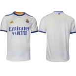 Men 2021-2022 Club Real Madrid home aaa version white blank Soccer Jerseys