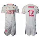 Men 2021-2022 Club Real Madrid home white 12 Adidas Soccer Jersey