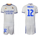 Men 2021-2022 Club Real Madrid home white 12 Soccer Jerseys