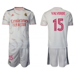 Men 2021-2022 Club Real Madrid home white 15 Adidas Soccer Jersey