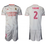 Men 2021-2022 Club Real Madrid home white 2 Adidas Soccer Jersey