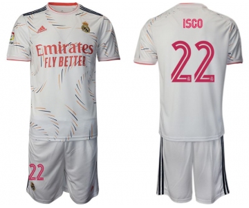 Men 2021-2022 Club Real Madrid home white 22 Adidas Soccer Jersey