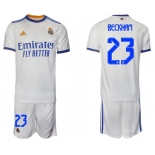 Men 2021-2022 Club Real Madrid home white 23 Soccer Jerseys1