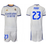 Men 2021-2022 Club Real Madrid home white 23 Soccer Jerseys