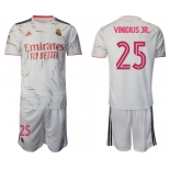 Men 2021-2022 Club Real Madrid home white 25 Adidas Soccer Jersey
