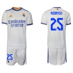 Men 2021-2022 Club Real Madrid home white 25 Soccer Jerseys