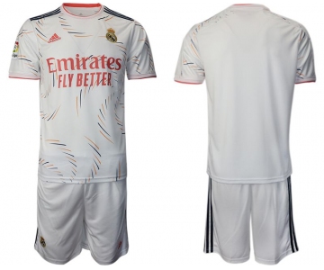 Men 2021-2022 Club Real Madrid home white blank Adidas Soccer Jersey