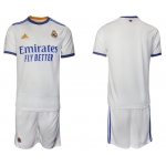 Men 2021-2022 Club Real Madrid home white blank Soccer Jerseys