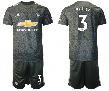 Men 2020-2021 club Manchester United away 3 black Soccer Jerseys