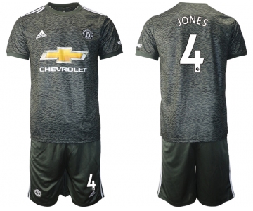 Men 2020-2021 club Manchester United away 4 black Soccer Jerseys