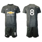 Men 2020-2021 club Manchester United away 8 black Soccer Jerseys