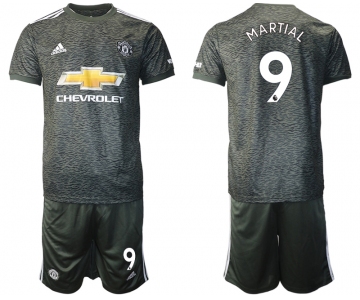 Men 2020-2021 club Manchester United away 9 black Soccer Jerseys