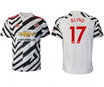 Men 2020-2021 club Manchester United away aaa version 17 white Soccer Jerseys