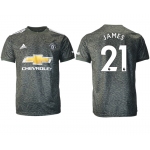 Men 2020-2021 club Manchester United away aaa version 21 black Soccer Jerseys