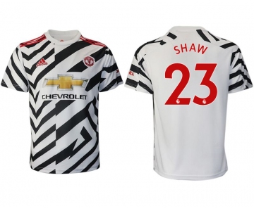 Men 2020-2021 club Manchester United away aaa version 23 white Soccer Jerseys