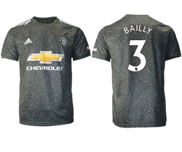 Men 2020-2021 club Manchester United away aaa version 3 black Soccer Jerseys