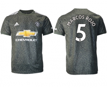 Men 2020-2021 club Manchester United away aaa version 5 black Soccer Jerseys