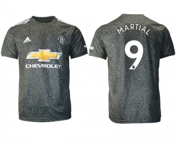 Men 2020-2021 club Manchester United away aaa version 9 black Soccer Jerseys