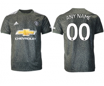 Men 2020-2021 club Manchester United away aaa version customized black Soccer Jerseys