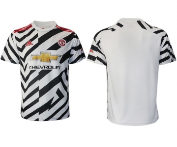 Men 2020-2021 club Manchester United away aaa version white Soccer Jerseys