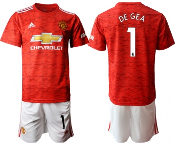 Men 2020-2021 club Manchester United home 1 red Soccer Jerseys