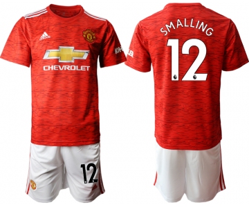 Men 2020-2021 club Manchester United home 12 red Soccer Jerseys