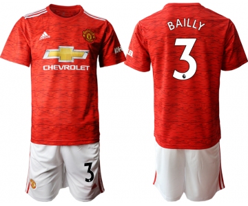 Men 2020-2021 club Manchester United home 3 red Soccer Jerseys