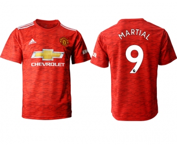 Men 2020-2021 club Manchester United home aaa version 9 red Soccer Jerseys