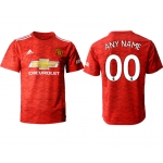 Men 2020-2021 club Manchester United home aaa version customized red Soccer Jerseys