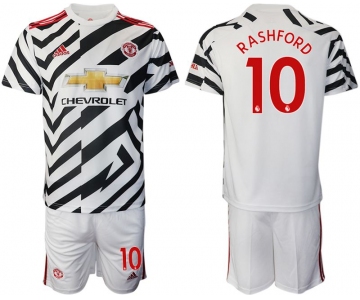 Men 2020-2021 club Manchester united away 10 white Soccer Jerseys1