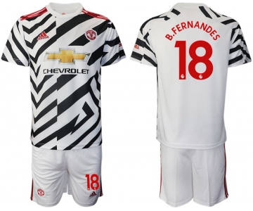 Men 2020-2021 club Manchester united away 18 white Soccer Jerseys