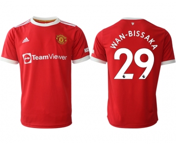 Men 2021-2022 Club Manchester United home red aaa version 29 Adidas Soccer Jersey