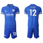 Men 2020-2021 club Leicester City home 12 blue Soccer Jerseys