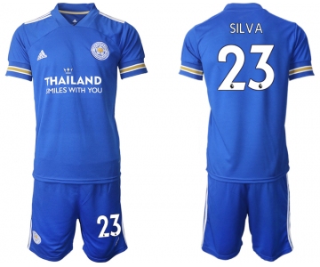 Men 2020-2021 club Leicester City home 23 blue Soccer Jerseys