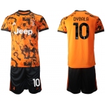 Men 2020-2021 club Juventus Second away 10 orange Soccer Jerseys1