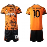 Men 2020-2021 club Juventus Second away 10 orange Soccer Jerseys