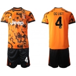 Men 2020-2021 club Juventus Second away 4 orange Soccer Jerseys