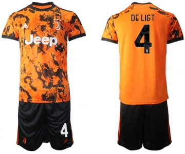 Men 2020-2021 club Juventus Second away 4 orange Soccer Jerseys