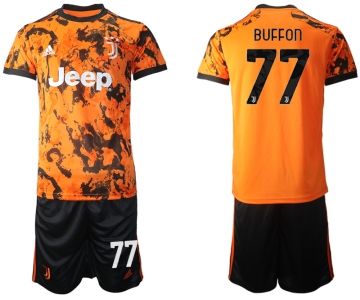 Men 2020-2021 club Juventus Second away 77 orange Soccer Jerseys