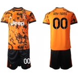 Men 2020-2021 club Juventus Second away customized orange Soccer Jerseys