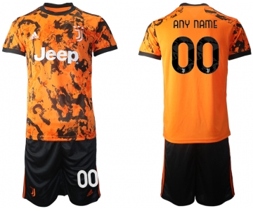 Men 2020-2021 club Juventus Second away customized orange Soccer Jerseys