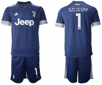 Men 2020-2021 club Juventus away 1 blue Soccer Jerseys