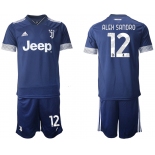 Men 2020-2021 club Juventus away 12 blue Soccer Jerseys