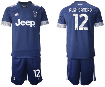 Men 2020-2021 club Juventus away 12 blue Soccer Jerseys