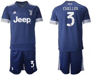 Men 2020-2021 club Juventus away 3 blue Soccer Jerseys