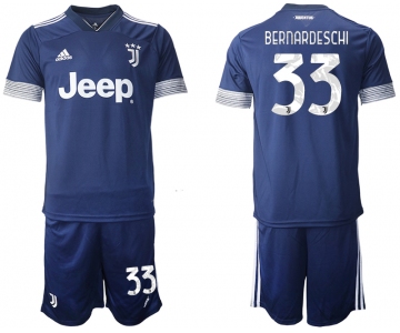 Men 2020-2021 club Juventus away 33 blue Soccer Jerseys