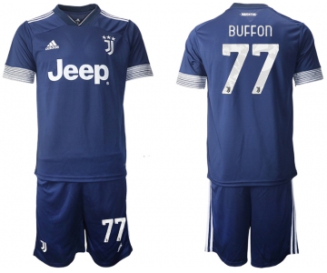 Men 2020-2021 club Juventus away 77 blue Soccer Jerseys