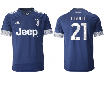 Men 2020-2021 club Juventus away aaa version 21 blue Soccer Jerseys