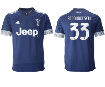 Men 2020-2021 club Juventus away aaa version 33 blue Soccer Jerseys